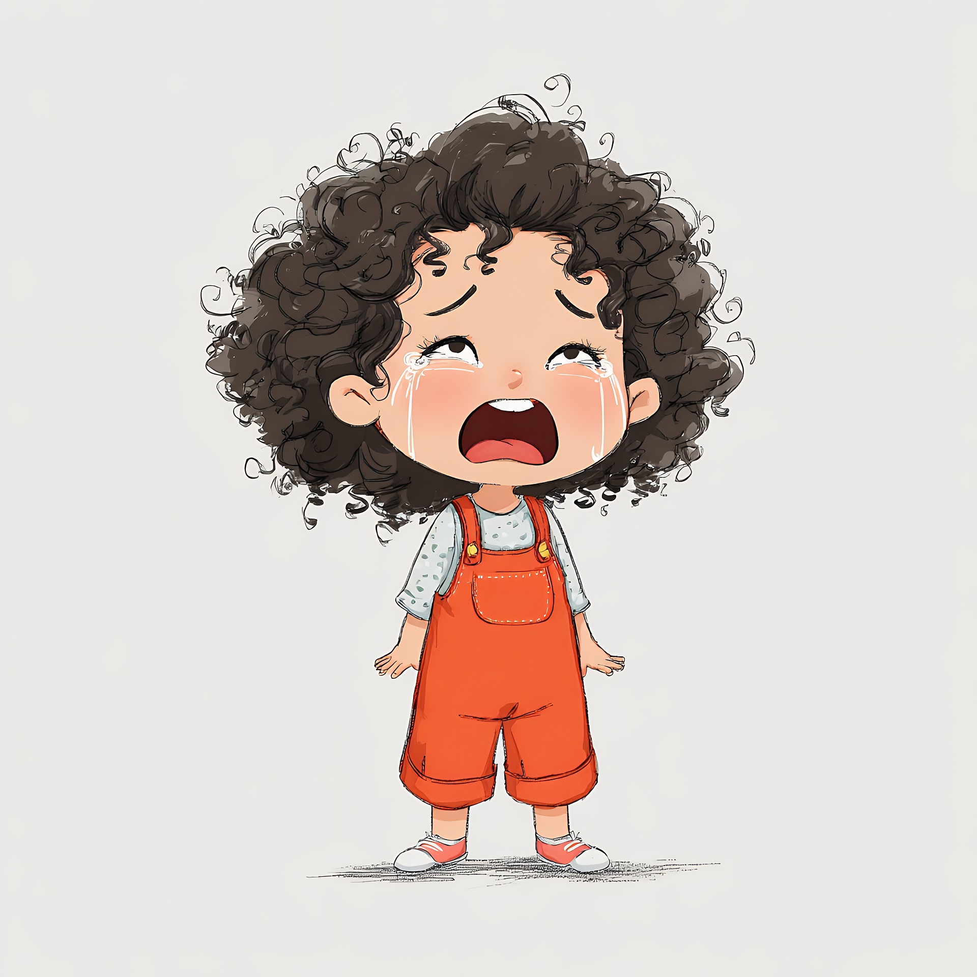 아이 배아픔 사진