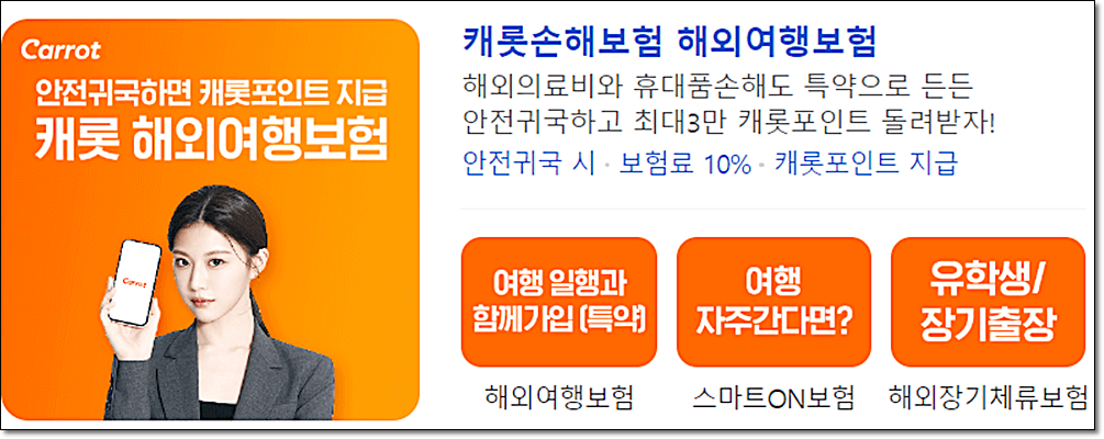 캐럿여행자보험