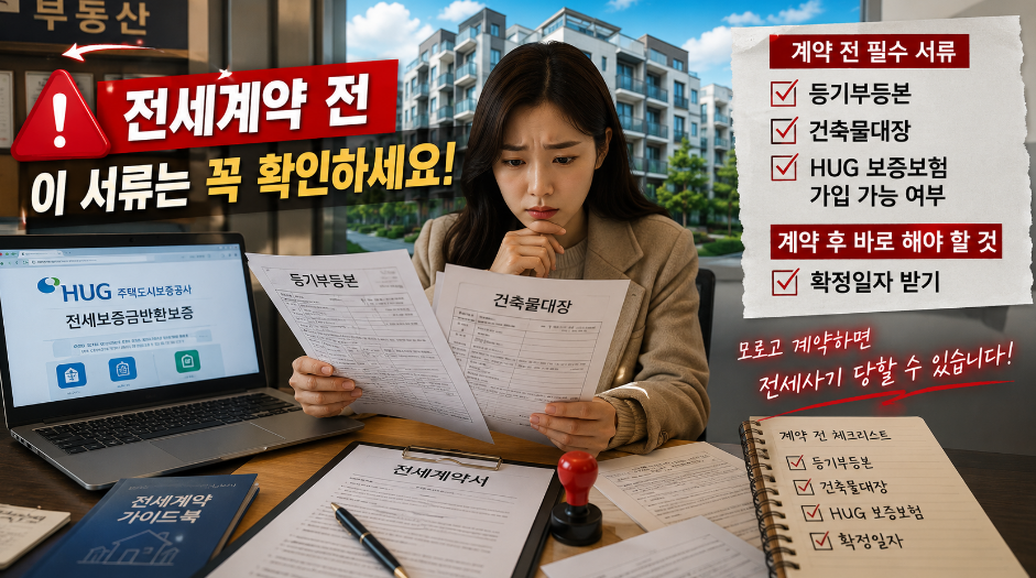 전세계약 전 꼭 떼어봐야 하는 서류 총정리 사진