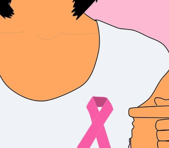유방암 캠페인 리본사진