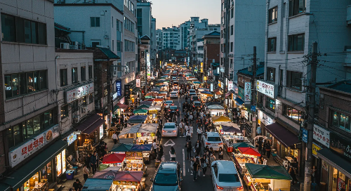 익선동 교통 체증