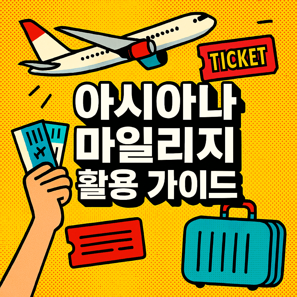 아시아나 마일리지, 똑똑하게 활용하는 7가지 전략