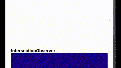 IntersectionObserver 샘플