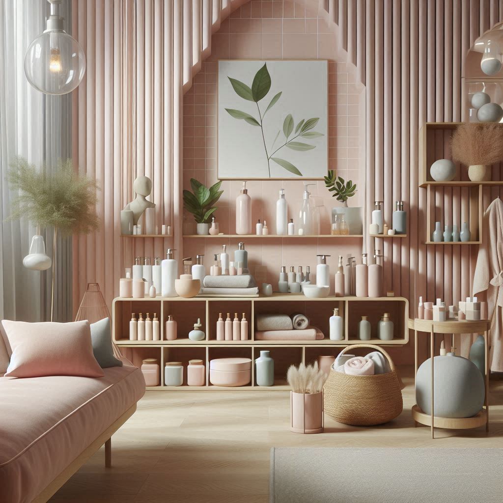 피부,체형관리 샵 배경