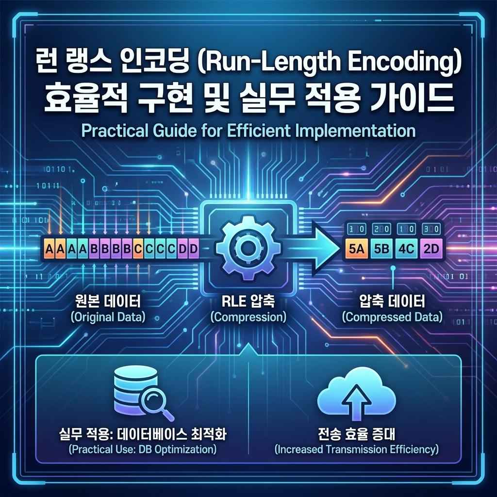 런 랭스 인코딩(Run-Length Encoding) 효율적 구현 및 실무 적용 가이드