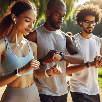 스마트워치 활용 운동할 때 사용하는 모습