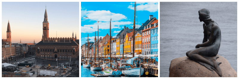 코펜하겐 풍경 사진 3개