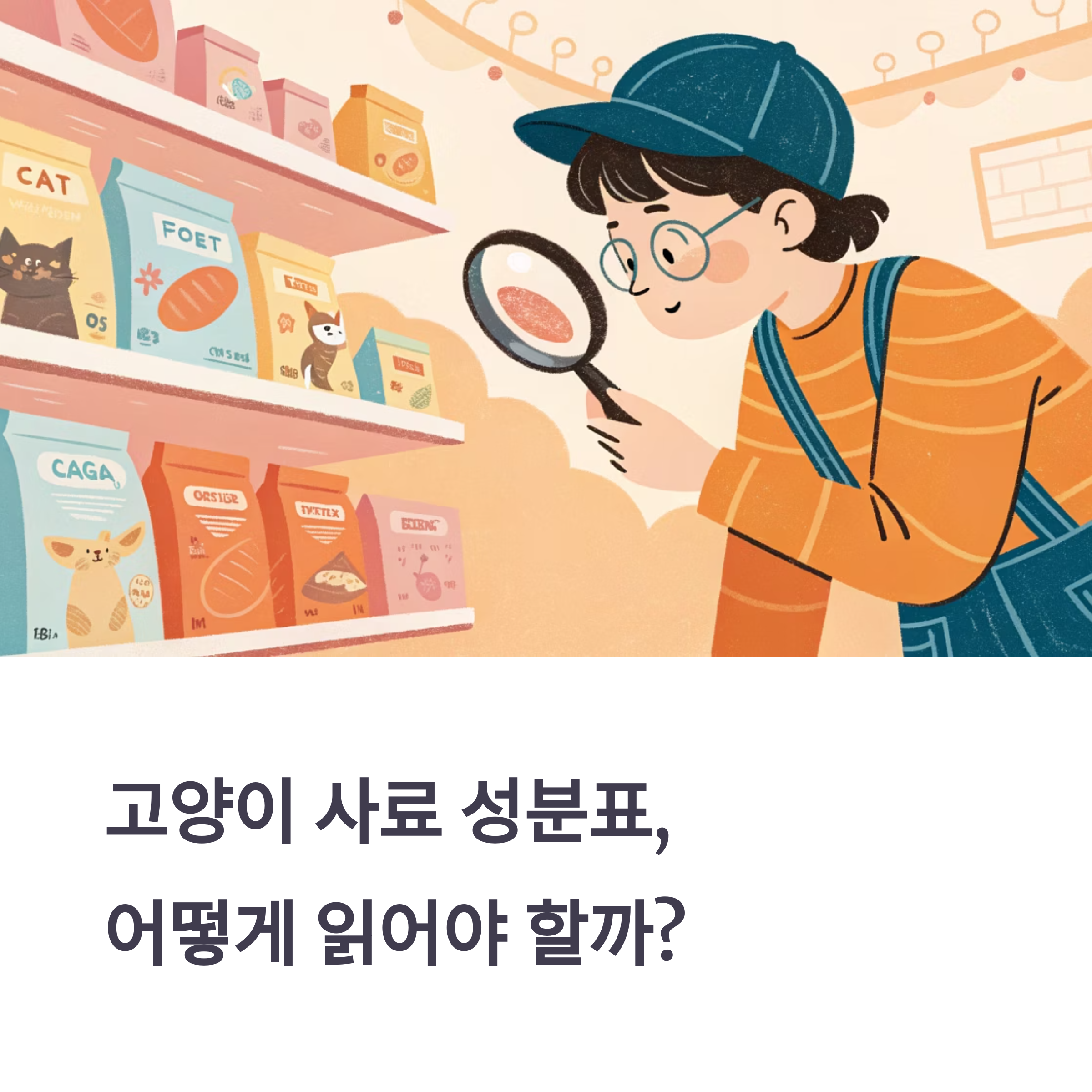 고양이 사료 성분표, 건강한 선택의 첫걸음