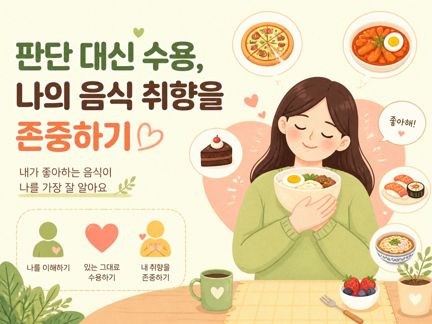 음식과 건강한 관계 맺는 현실적인 방법은 무엇일까