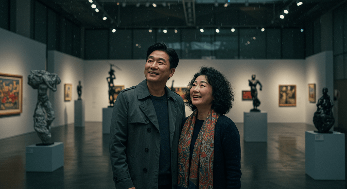 서울 감성카페, 비 오는 날 전시관