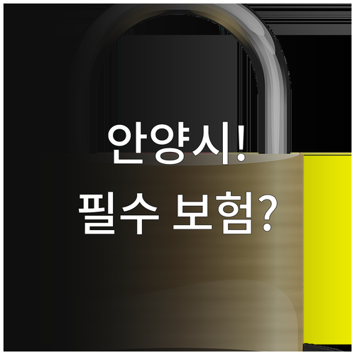 2025년 안양시 시민안전보험 보장 ..