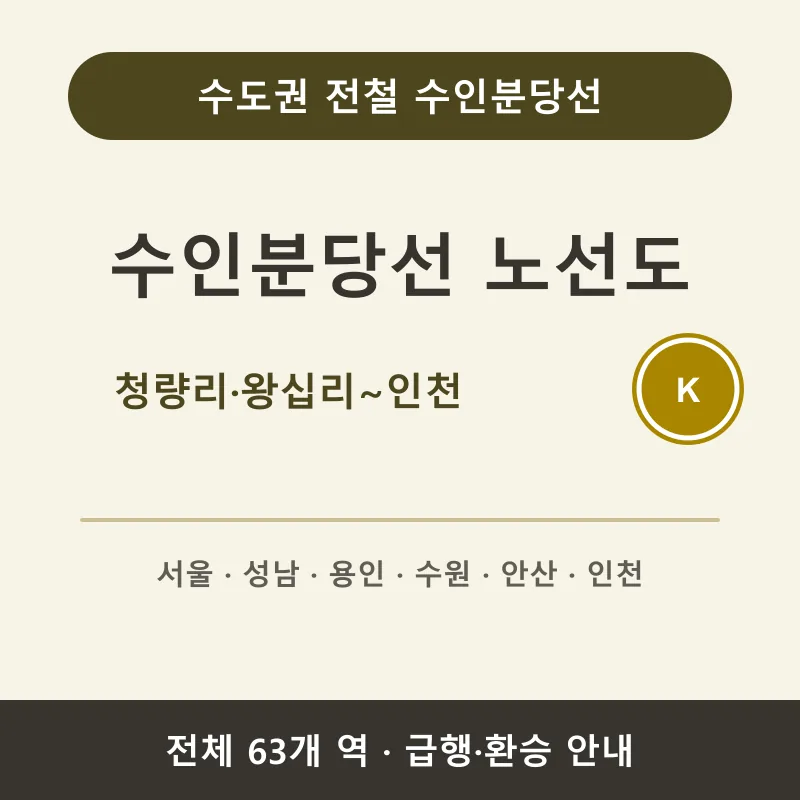 수인분당선 노선도