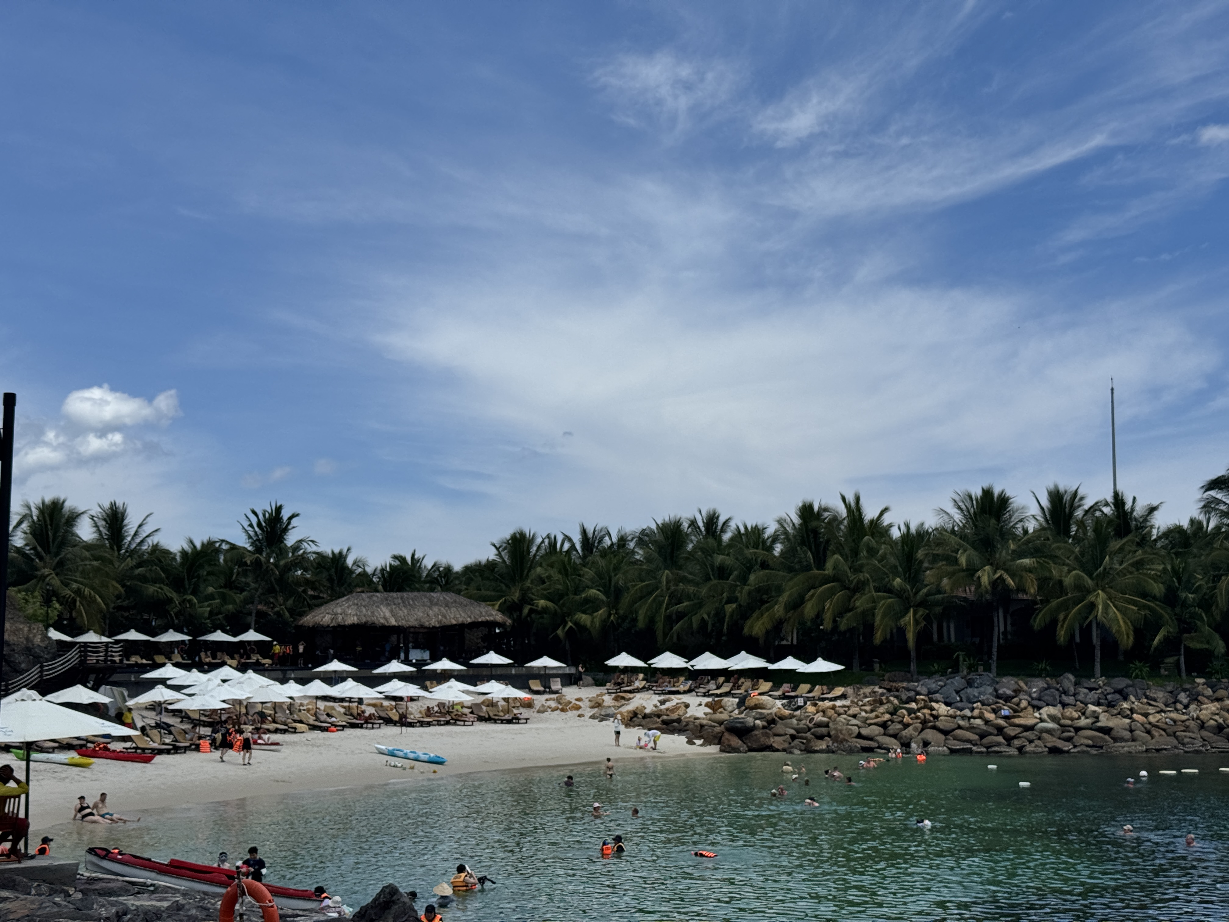 아미아나 리조트 프라이빗 비치 전경