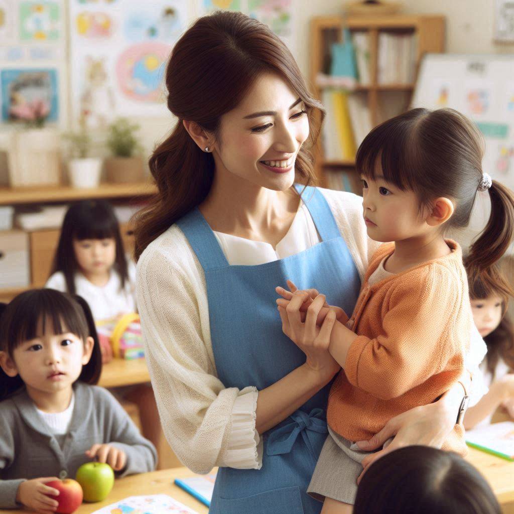 방과후 돌봄 교실 지도사와 아이들2