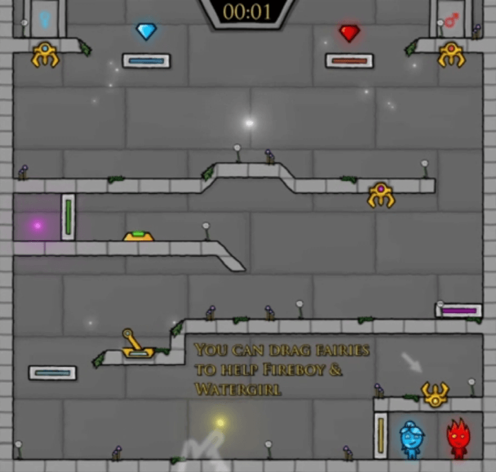 2인용-물불게임-페어리테일-시작-화면