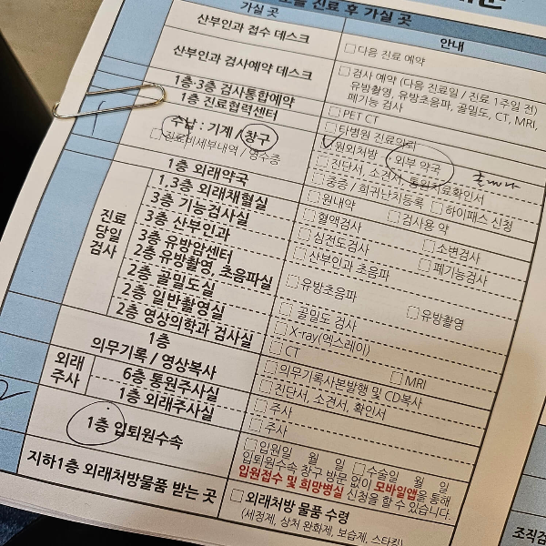 진료후가야하는곳들