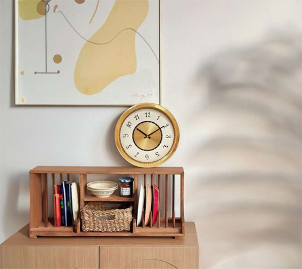 고급 알루미늄 벽시계&amp;#44; 무타공 벽걸이 시계; 디클로 글린트휴(Diclo Glint Hue)