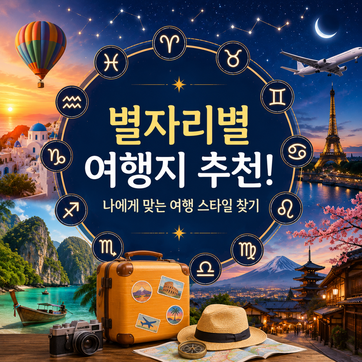 별자리별 여행지 추천