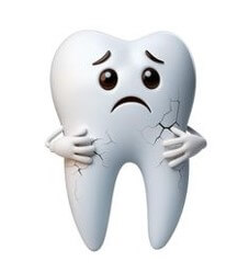 이가-부서져서-우울해하는-치아-일러스트