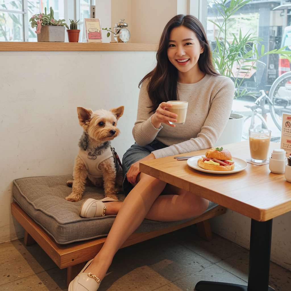 브런치 카페에서 데이트하기