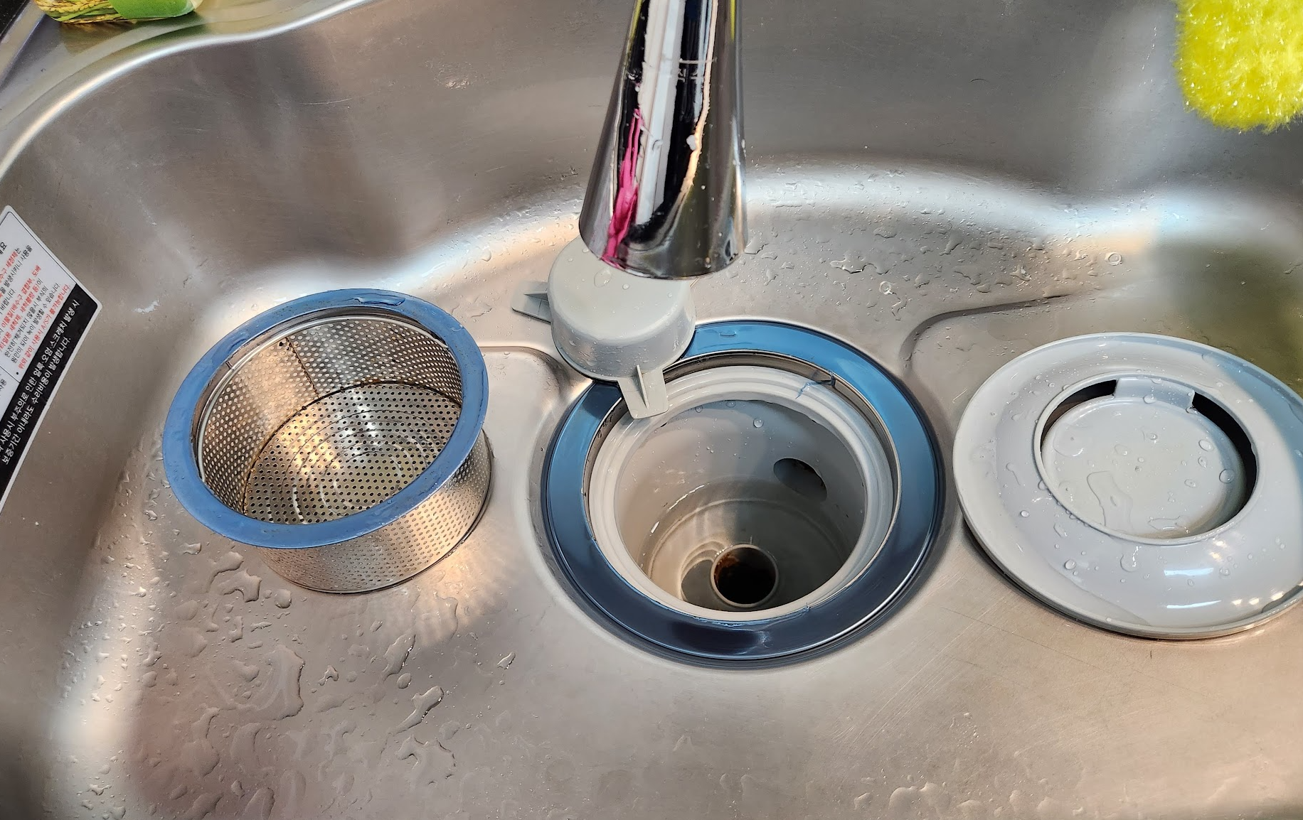 싱크대 청소 후