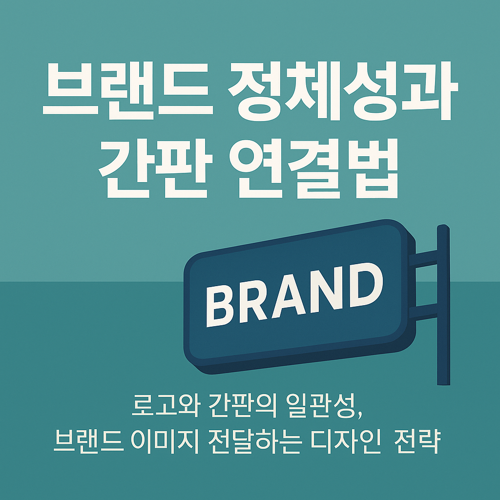 브랜드 정체성과 간판 연결법