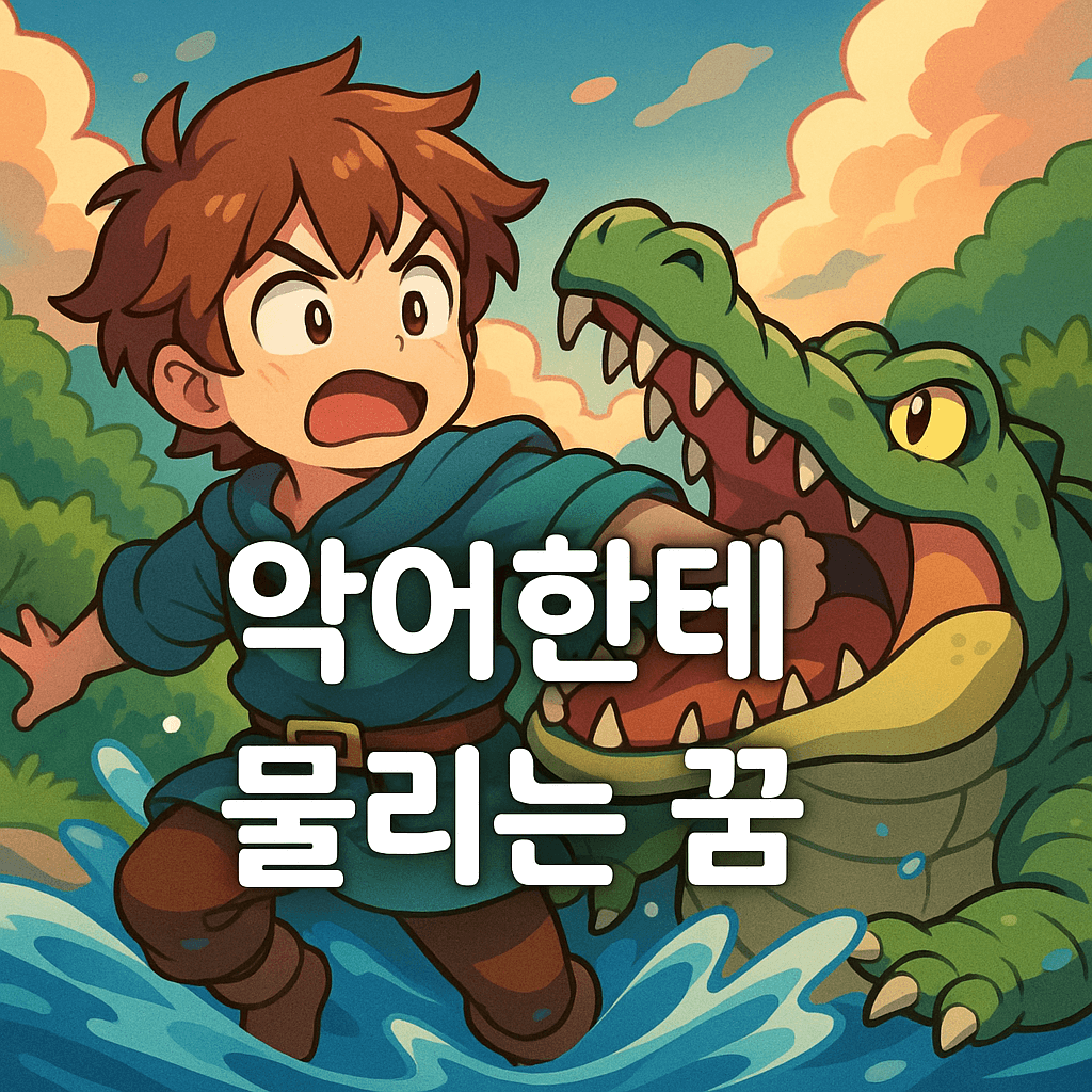 악어한테 물리는 꿈