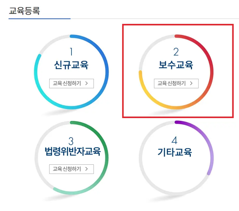 보수교육 신청
