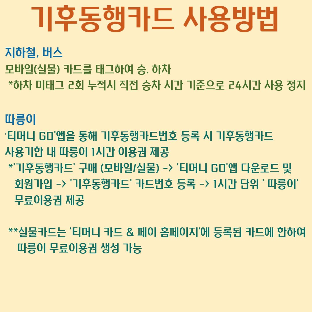 기후동행카드