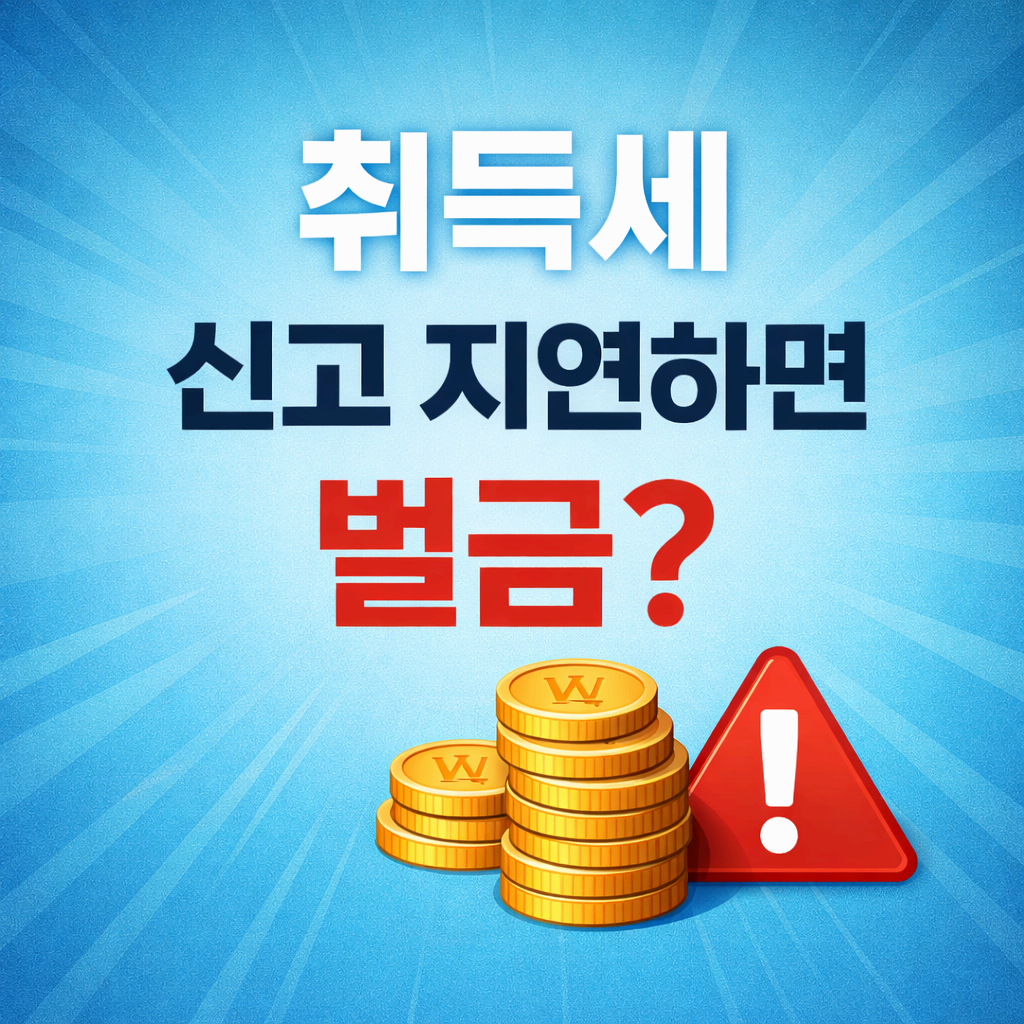 취득세 신고 지연하면 바로 벌금? 사람들이 제일 헷갈리는 기준