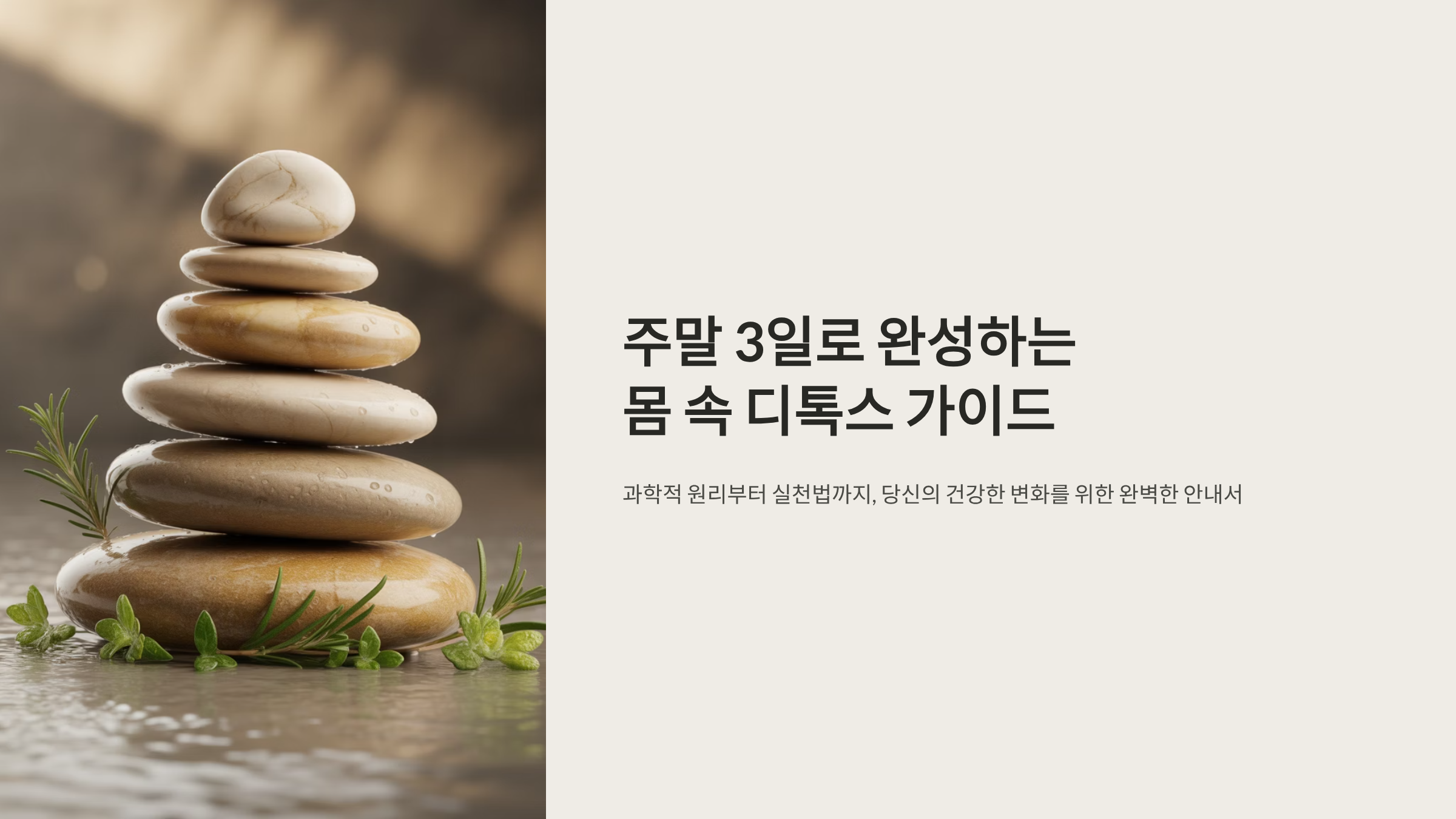 주말 3일 바디 디톡스 완벽 실천법