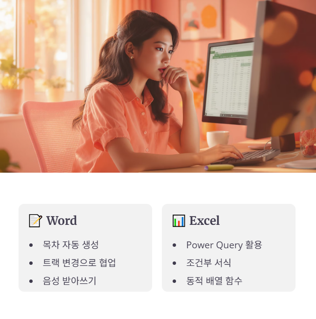 Word와 Excel의 숨겨진 자동화 및 분석 기능