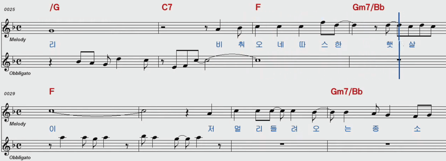 전영록 사랑의 종 악보