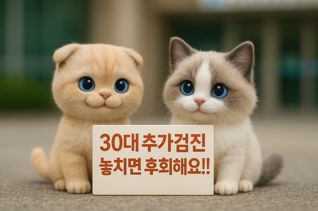 30대 추가검진 놓치면 후회해요