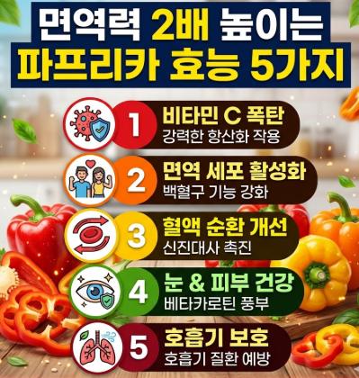 파프리카 5가지 효능