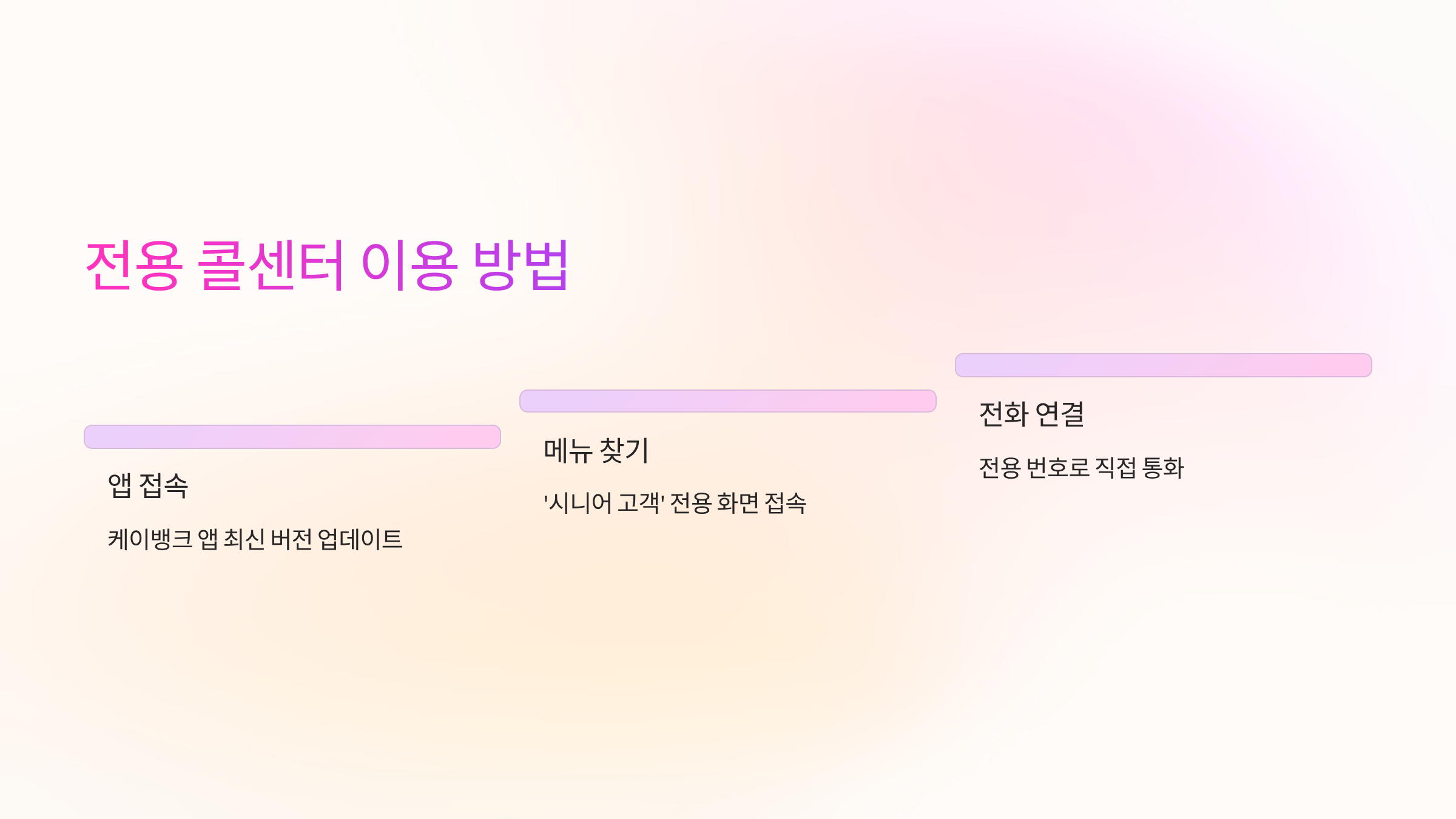 전용콜센터