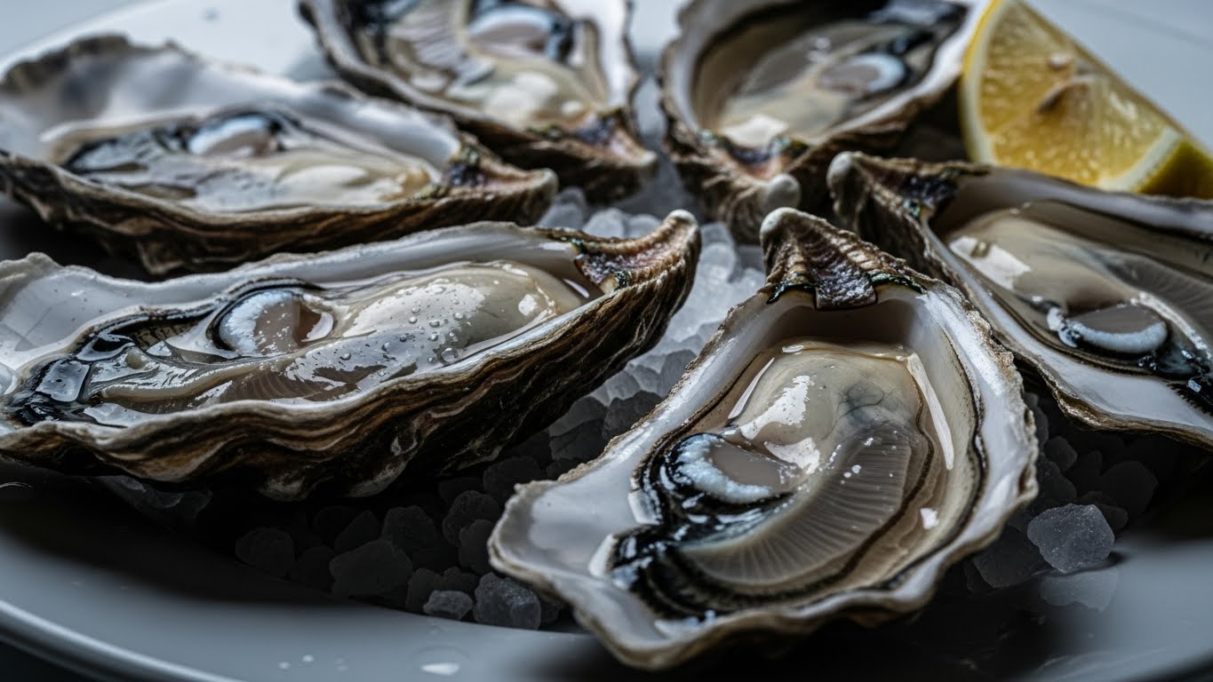 접시에-담긴-신선한-생굴입니다.