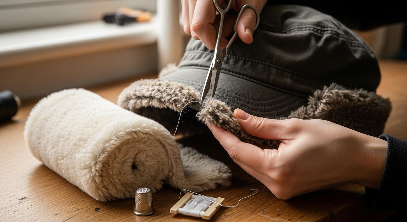 패딩 모자털 교체