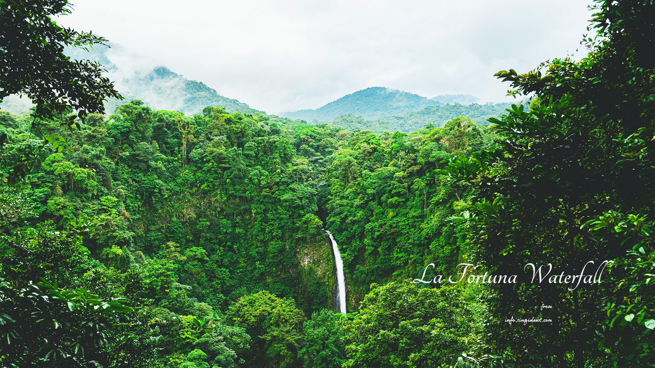 05 포르투나 폭포 C - La Fortuna Waterfall 코스타리카배경화면