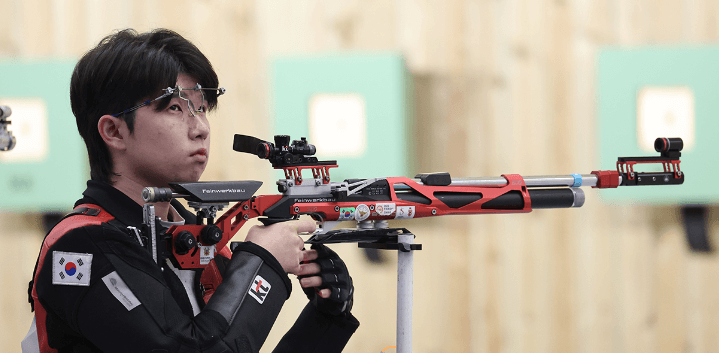 사격 박하준 시구 경기