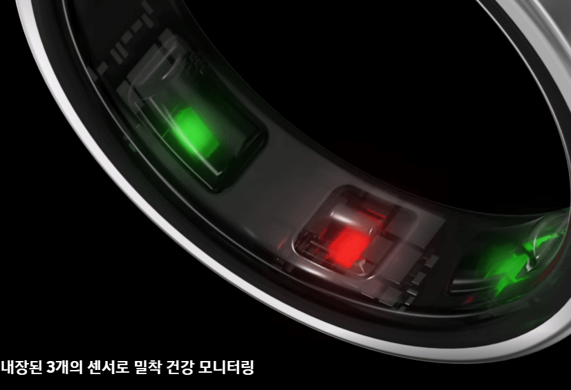 갤럭시 링에 내장된 3개 센서