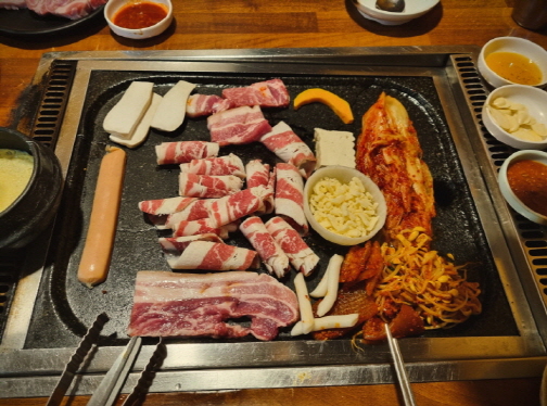교대역 탐라도야지 오겹살 사진