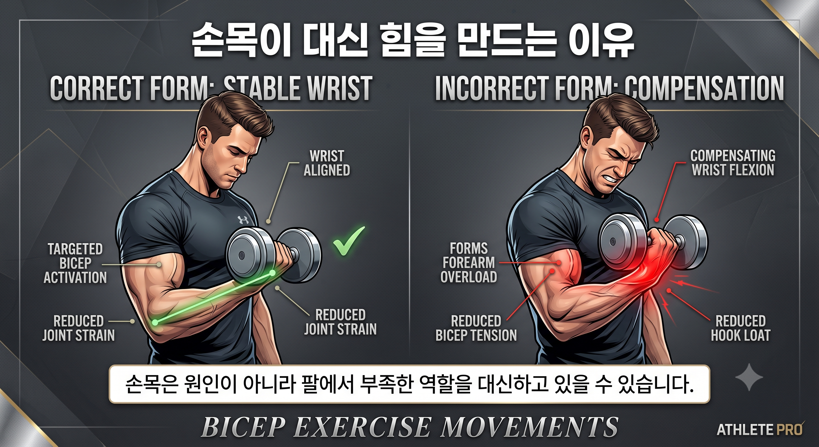 손목이 대신 힘을 만드는 이유