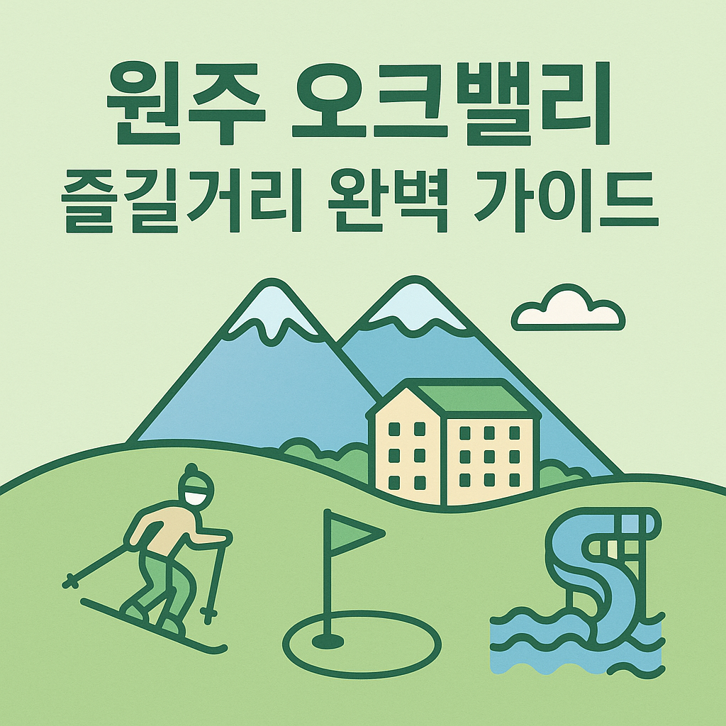 오크밸리 즐길거리 완벽 가이드! 가족여행 필수 코스 총정리