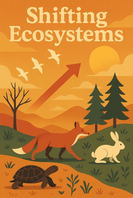 기온 상승이 생태계에 미치는 기상학적 변화와 그 충격 관련 그림