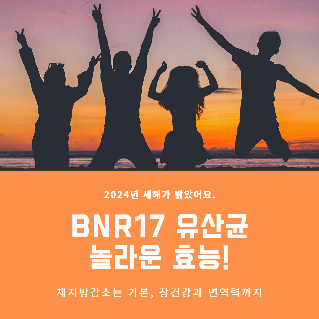BNR17 유산균의 놀라운 효능!