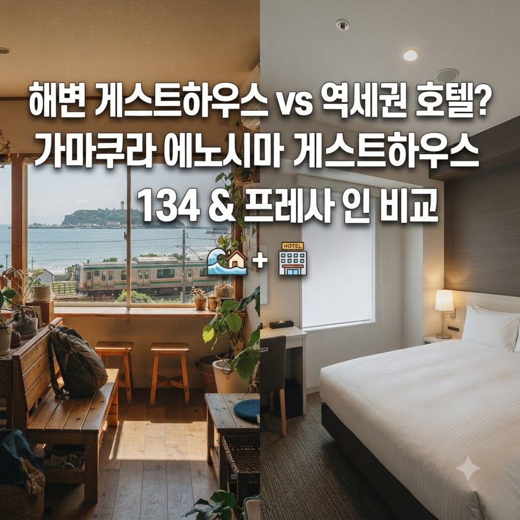 해변 게스트하우스 vs 역세권 호텔?..