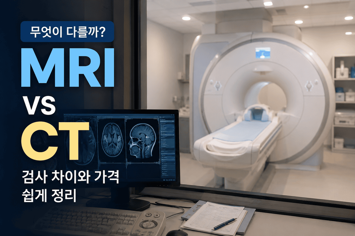 MRI랑 CT 뭐가 다를까