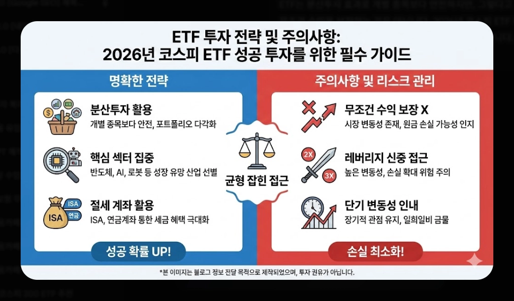 코스피 ETF 추천 TOP 5 [2026년 전망] 섹터별 유망 종목 및 투자 전략