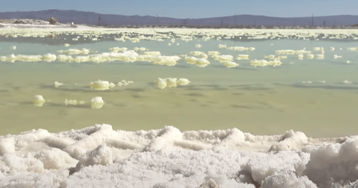 리튬 생산 장면
